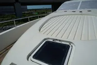 Custom HARD TOP 78 yacht under construction, 2025 model, featuring sleek deck design.