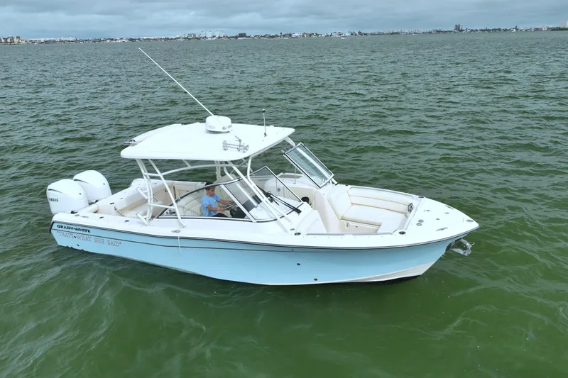 That's What She Said Yacht Photos Pics 2023 Grady-White Freedom 285 boat cruising on open water.