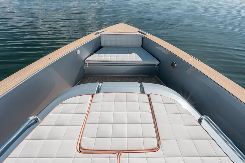 Live A Little Yacht Photos Pics Luxurious seating on 2021 Pardo Yachts 43, featuring elegant design and craftsmanship.