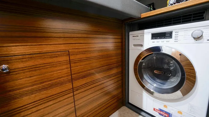  Yacht Photos Pics Miele Washer/Dryer in Bunk room