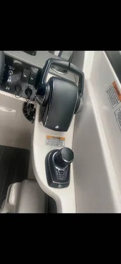  Yacht Photos Pics 2022 Sea Ray SDX 290 Outboard helm controls with joystick and throttle.