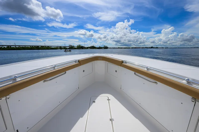 Tales N' Ales Yacht Photos Pics 2018 Buddy Davis 42 Center Console bow