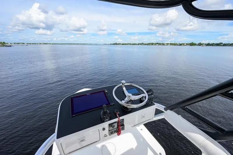 Tales N' Ales Yacht Photos Pics 2018 Buddy Davis 42 Center Console tower electronics