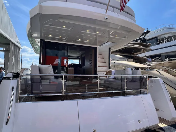  Yacht Photos Pics 2024 Sirena 48 Flybridge yacht with spacious deck and modern design.