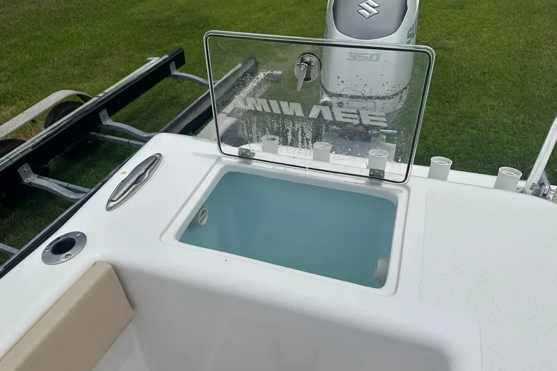 Cat Gone Willd Yacht Photos Pics 2023 Twin Vee 340 GFX CC boat with Suzuki 350 engine and livewell.