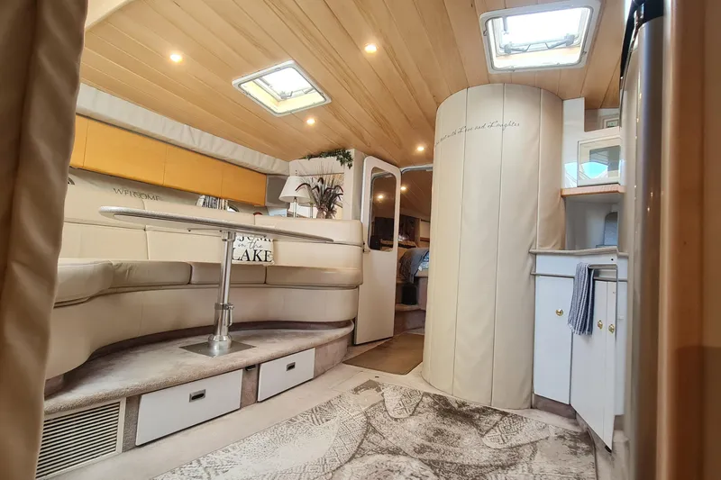  Yacht Photos Pics Interior of 1998 Formula 41 Performance Cruiser with cozy seating and modern amenities.