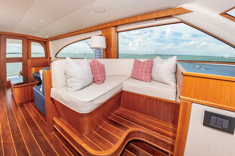 Privateer Yacht Photos Pics Interior of 2019 Jarrett Bay 67 Custom yacht.