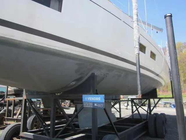 Cameli Yacht Photos Pics Beneteau Oceanis 55.1 sailboat on trailer, 2020 model, for sale.