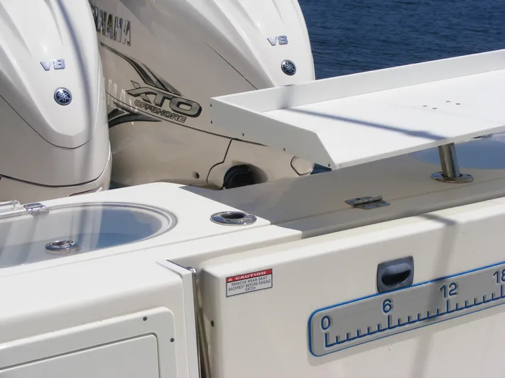  Yacht Photos Pics 2020 Cobia 350 Center Console with Yamaha V8 engines, featuring a fishing station.