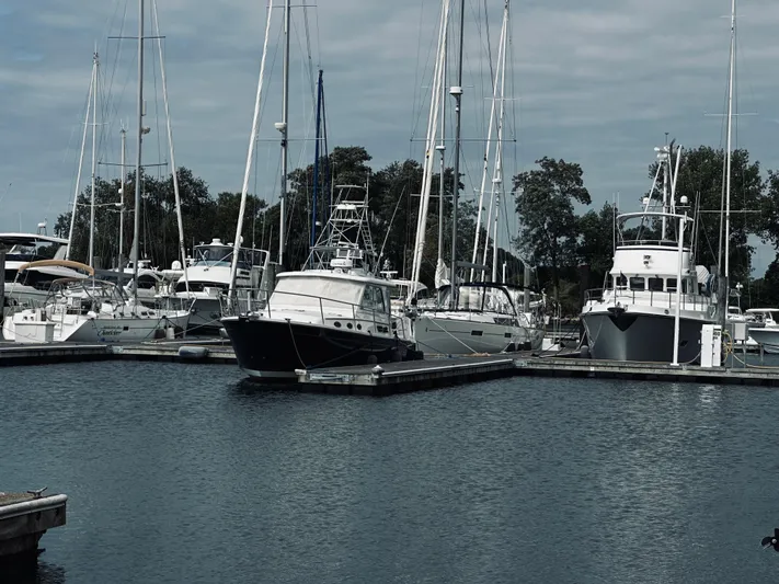 Someday Yacht Photos Pics Boats docked at marina, featuring a 2012 Back Cove 34 model.
