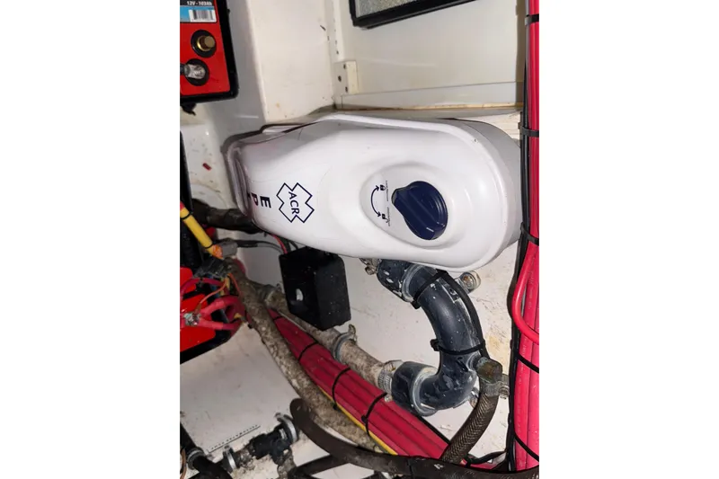  Yacht Photos Pics Electrical panel with wiring and switch in a 2020 Streamline 45 model.