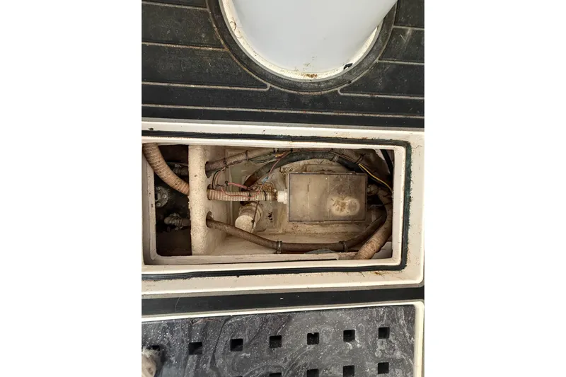  Yacht Photos Pics Streamline 45, 2020 model, engine compartment with wiring and components visible.