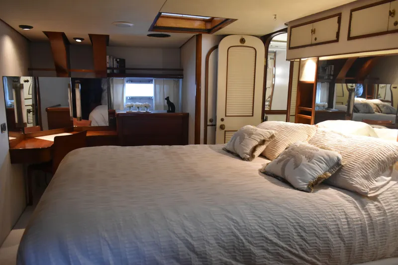 Sea Angel Yacht Photos Pics Master stateroom, looking to starboard
