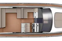 Manufacturer Provided Image: Fairline Targa 48 Open Main Deck Layout Plan