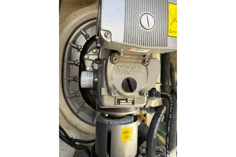 Dancing Queen Yacht Photos Pics Volvo Penta engine component in 2019 Regal 42 Grande Coupe yacht.