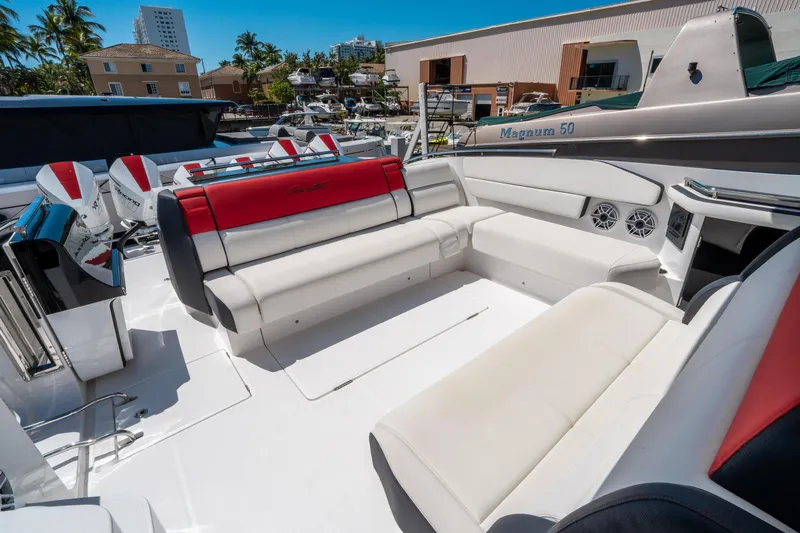  Yacht Photos Pics 2021 Cigarette 59 Tirranna luxury yacht with spacious seating and modern design.