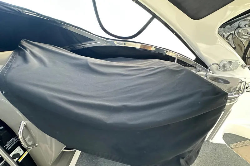 Beyond The Reef Yacht Photos Pics 2008 Regal Commodore 4060 boat interior with covered seating area.