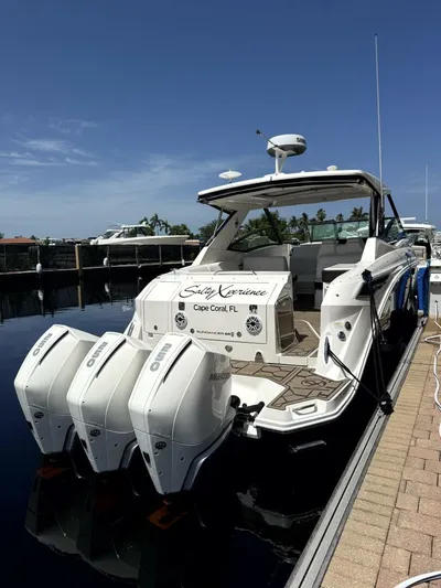 Salty Xperience Yacht Photos Pics 2020 Sea Ray 320 Sundancer OB Coupe docked in Cape Coral, Florida.