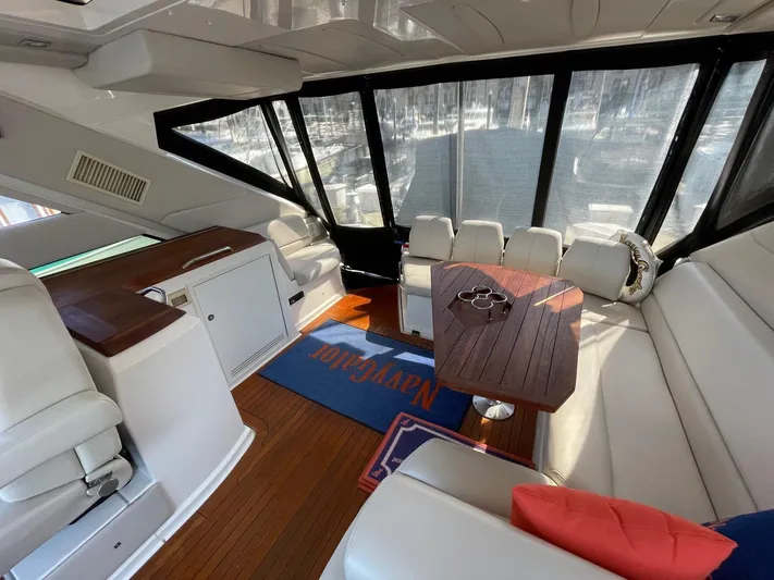 Navygator Yacht Photos Pics Regal 52 Sport Coupe - Helm Deck Seating