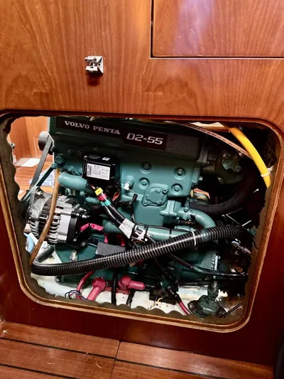  Yacht Photos Pics Volvo Penta D2-55 engine in 1991 Beneteau 45 First sailboat.