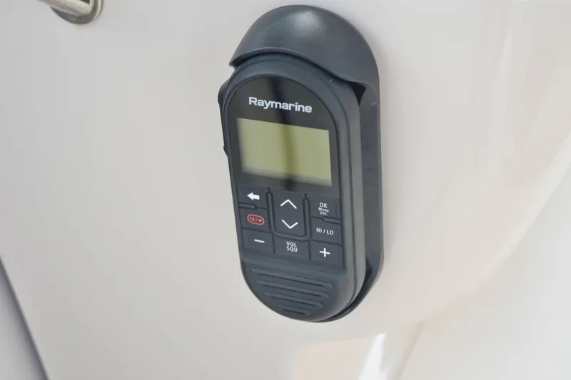  Yacht Photos Pics Raymarine control panel on 2020 Boston Whaler 350 Realm boat.