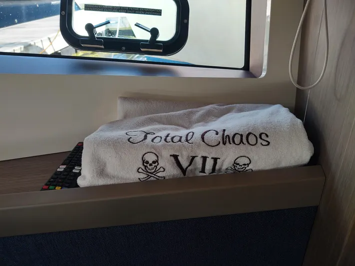 Total Chaos 9 Yacht Photos Pics Total Chaos 9 opening portlight