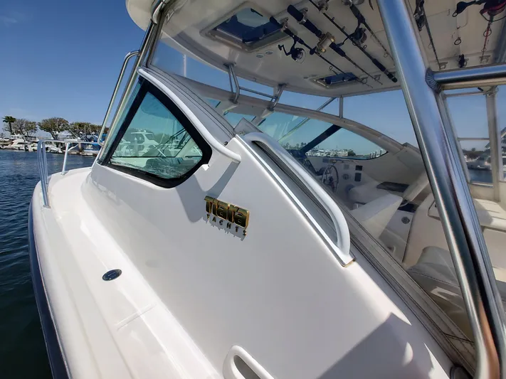 St Mary Yacht Photos Pics 2008 Tiara Yachts 3200 Open, sleek design, docked in sunny marina.