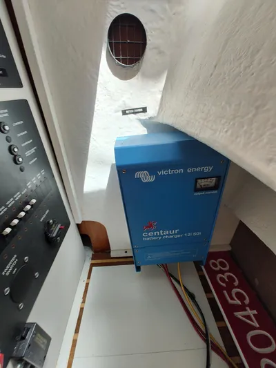 St Mary Yacht Photos Pics Victron Energy charger in 2008 Tiara Yachts 3200 Open, marine electrical setup.