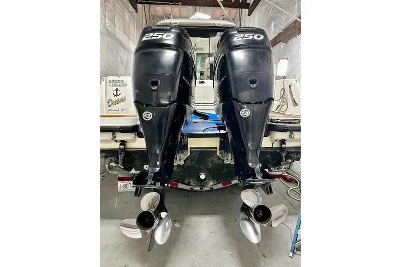  Yacht Photos Pics 2016 Boston Whaler 285 Conquest with twin 250 horsepower outboard engines.