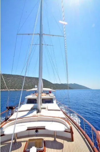  Yacht Photos Pics Custom 2017 GULET yacht sailing on clear blue waters with scenic coastal backdrop.
