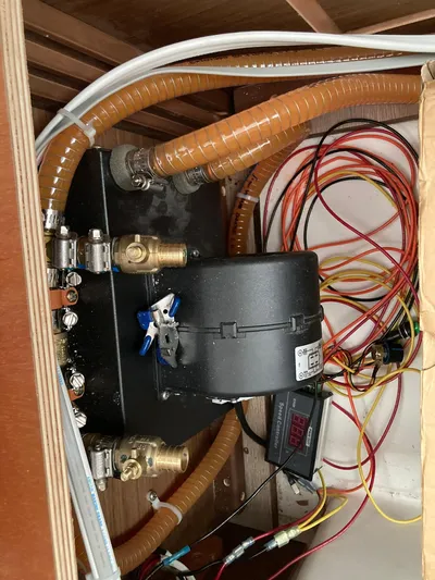 Vela Yacht Photos Pics Electrical and plumbing system inside a 2018 Lagoon 42 yacht.