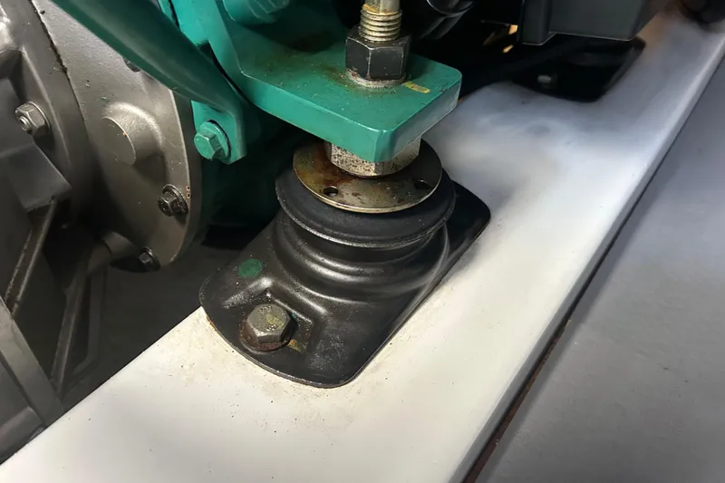  Yacht Photos Pics Engine mount detail on 2018 Beneteau Swift Trawler 44.