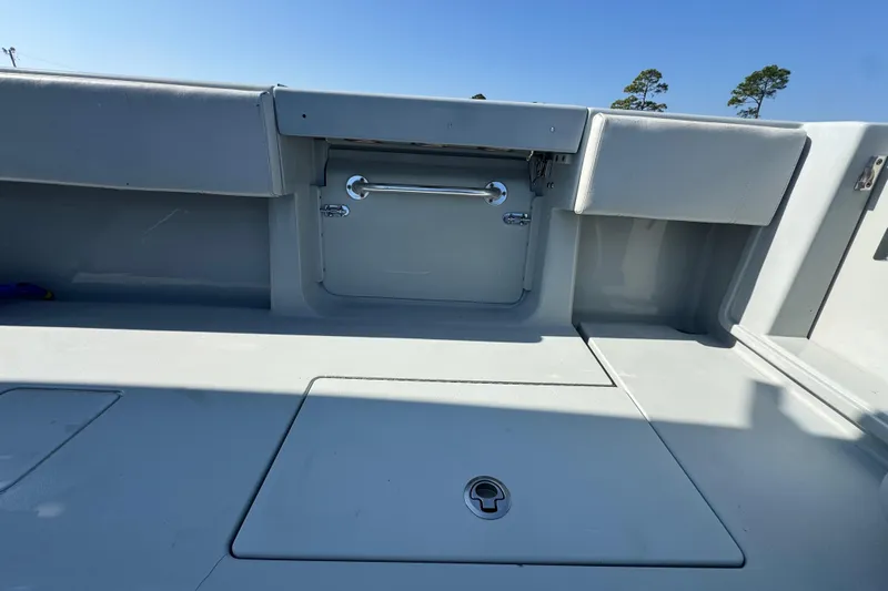 Free Spear It Yacht Photos Pics 2016 Contender 35 ST boat interior with storage compartments and sleek design.