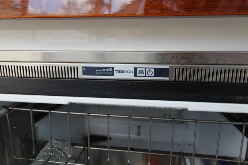 Knot Sorry Yacht Photos Pics Vitrifrigo refrigerator control panel on 2021 Tiara Yachts 38LX.
