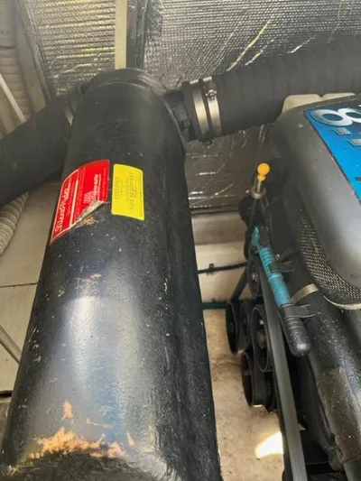 True Blue Yacht Photos Pics Engine compartment of a 2003 Cruisers Yachts 3772 Express.