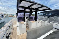 2015 Fjord 40 Open yacht with sleek design, spacious deck, and modern amenities.