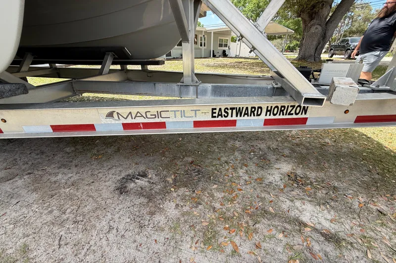  Yacht Photos Pics Trailer for Eastward 30 boat, 2022 model, labeled "Magic Tilt - Eastward Horizon."