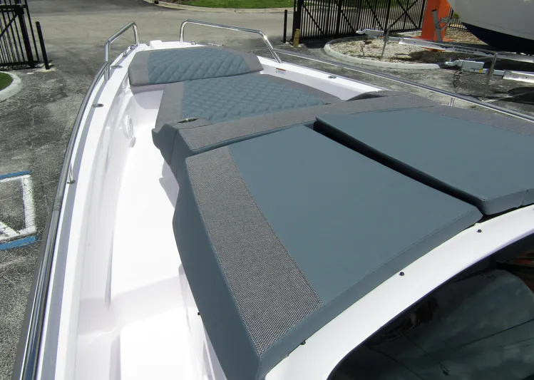  Yacht Photos Pics 2024 Axopar 37 Sun Top with spacious sunbathing area and sleek design.