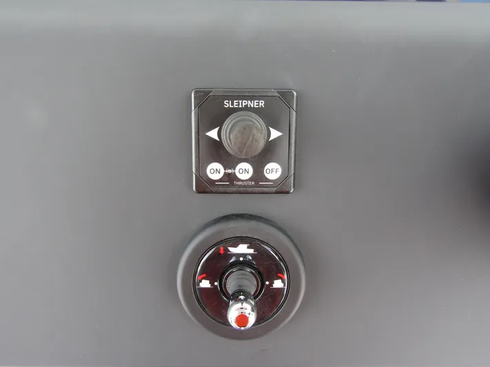  Yacht Photos Pics 2024 Axopar 37 Sun Top control panel with Sleipner joystick.