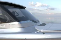 2026 Solaris Power Yachts 44 Open, sleek design, cruising on calm waters.
