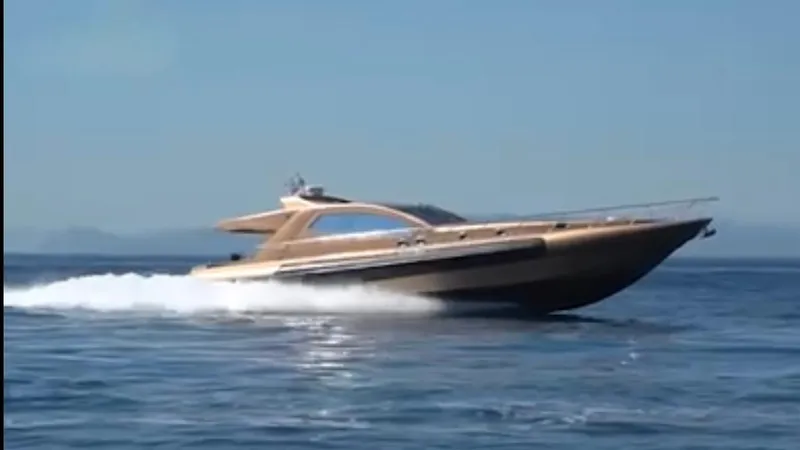 1676 Yacht Photos Pics Luxurious Custom RIB 60 boat, 2023, speeding on open sea.