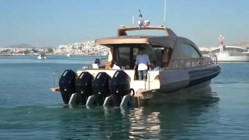 1676 Yacht Photos Pics Luxury yacht Custom RIB 60, 2023 model, with four outboard engines.