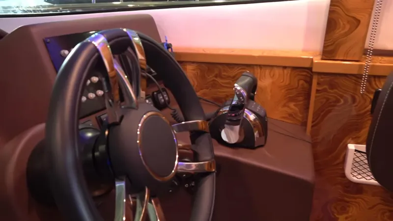 1676 Yacht Photos Pics Steering console of Custom RIB 60 boat, year 2023.