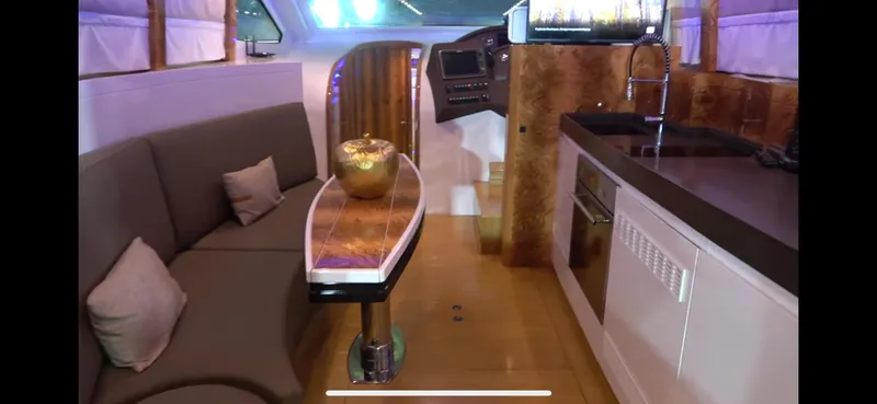 1676 Yacht Photos Pics Luxurious interior of Custom RIB 60 yacht, model year 2023.