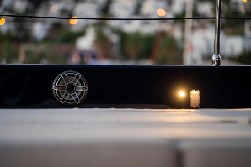  Yacht Photos Pics 2024 Sunreef 60 Eco yacht detail with speaker and ambient lighting.