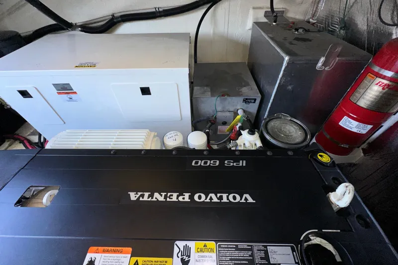  Yacht Photos Pics Engine room of 2019 Regal 42 Fly with Volvo Penta IPS 600 engine.