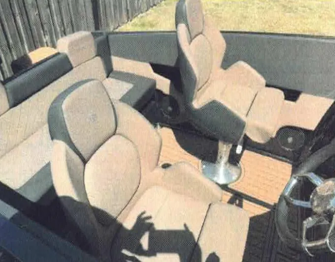  Yacht Photos Pics 2024 D-Boat 22 Diamond Series interior with beige seating and modern design.