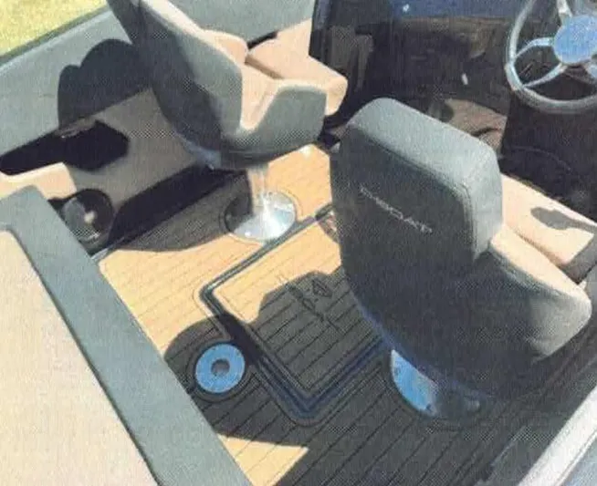  Yacht Photos Pics 2024 D-Boat 22 Diamond Series interior with modern seating and sleek design.