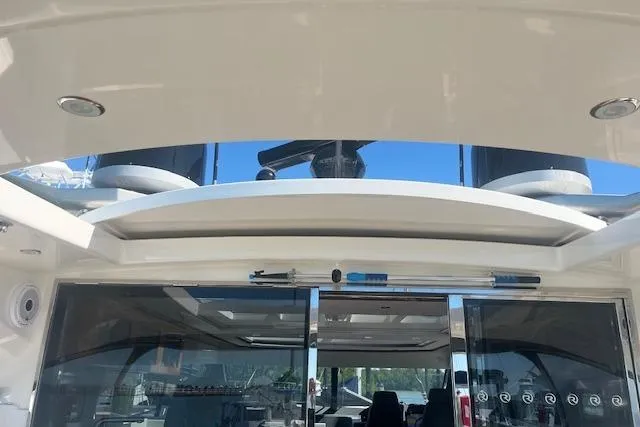  Yacht Photos Pics 2020 Riviera 6000 Sport Yacht Platinum Edition, sleek design with modern features.