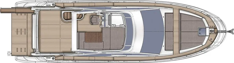  Yacht Photos Pics Azimut Flybridge 50 TTop - Layout
